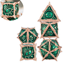7x  Dragon Metal Dice DND Dice sets Polyhedral Metal Dices set for Dungeons and Dragons Role Playing Dice D&D RPG dice with box