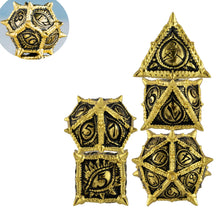 7x  Dragon Metal Dice DND Dice sets Polyhedral Metal Dices set for Dungeons and Dragons Role Playing Dice D&D RPG dice with box