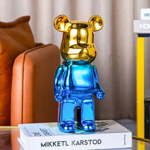 Creative Bears Statue 400% Ceramics Violent Bear Sculptures Exquisite Figure Craft Office Desktop Ornaments Home Decoration