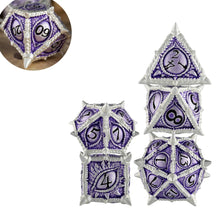 7x  Dragon Metal Dice DND Dice sets Polyhedral Metal Dices set for Dungeons and Dragons Role Playing Dice D&D RPG dice with box