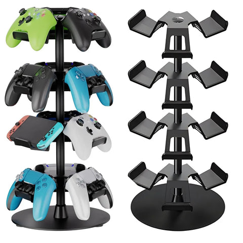 Game Controller Holder Stand Rotatable Gamepad Headset Stand Compatible with PS4/PS5/Xbox /Switch Pro Aluminum Alloy