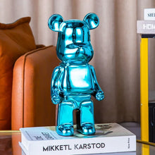 Creative Bears Statue 400% Ceramics Violent Bear Sculptures Exquisite Figure Craft Office Desktop Ornaments Home Decoration