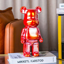 Creative Bears Statue 400% Ceramics Violent Bear Sculptures Exquisite Figure Craft Office Desktop Ornaments Home Decoration
