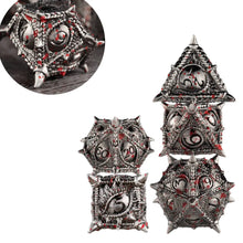 7x  Dragon Metal Dice DND Dice sets Polyhedral Metal Dices set for Dungeons and Dragons Role Playing Dice D&D RPG dice with box