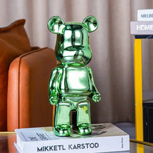 Creative Bears Statue 400% Ceramics Violent Bear Sculptures Exquisite Figure Craft Office Desktop Ornaments Home Decoration
