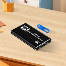 USB 3.0 4K HDMI-Compatible Capture Card Game Capture Card Gaming Capture Card for Streaming Works for PS4/Camera/PC