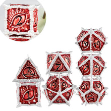 7x  Dragon Metal Dice DND Dice sets Polyhedral Metal Dices set for Dungeons and Dragons Role Playing Dice D&D RPG dice with box