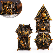 7x  Dragon Metal Dice DND Dice sets Polyhedral Metal Dices set for Dungeons and Dragons Role Playing Dice D&D RPG dice with box