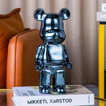 Creative Bears Statue 400% Ceramics Violent Bear Sculptures Exquisite Figure Craft Office Desktop Ornaments Home Decoration