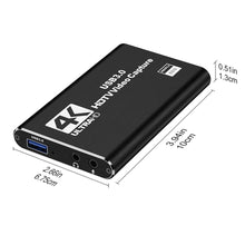 USB 3.0 4K HDMI-Compatible Capture Card Game Capture Card Gaming Capture Card for Streaming Works for PS4/Camera/PC