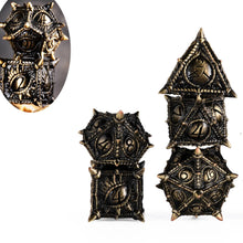7x  Dragon Metal Dice DND Dice sets Polyhedral Metal Dices set for Dungeons and Dragons Role Playing Dice D&D RPG dice with box
