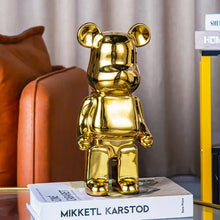 Creative Bears Statue 400% Ceramics Violent Bear Sculptures Exquisite Figure Craft Office Desktop Ornaments Home Decoration